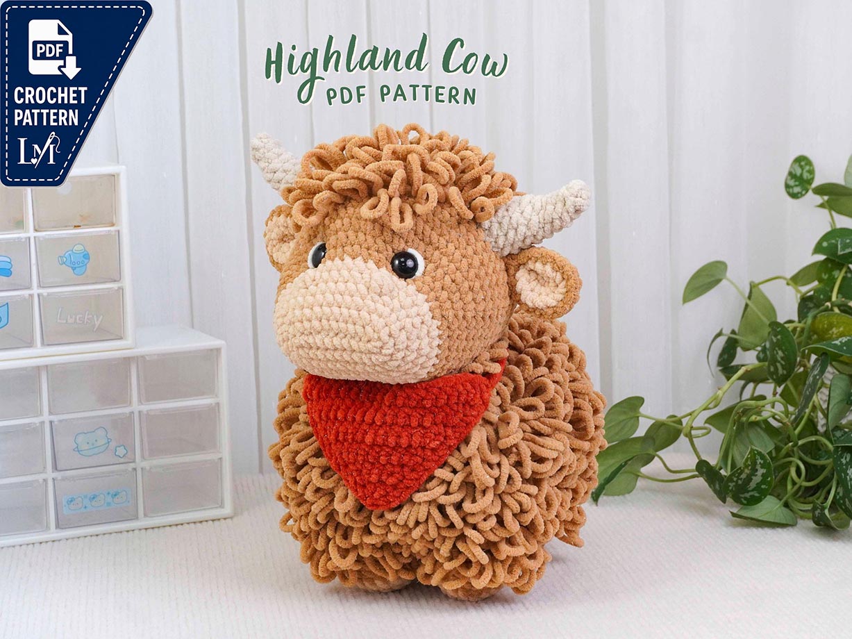 Highland Cow Crochet Pattern Projects for Amigurumi Fans